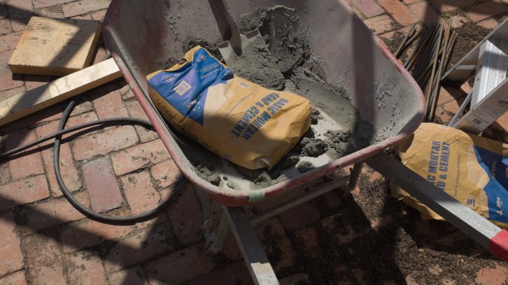 Laying the First Course and Busy Painting