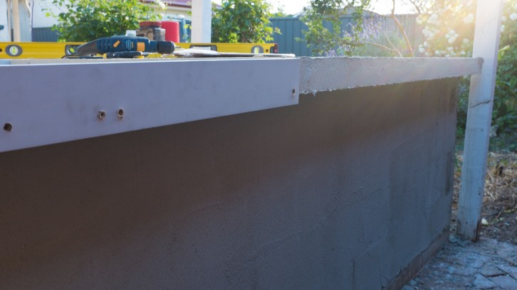 Hebel Slab, Base Coat Render, Table Tops!