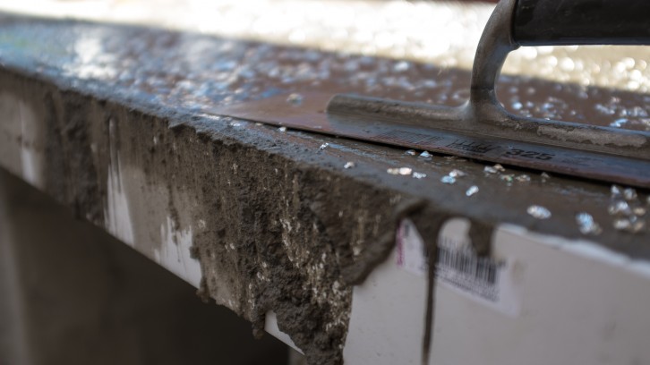 Hebel Slab, Base Coat Render, Table Tops!