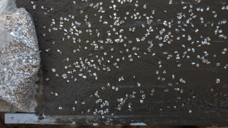 Hebel Slab, Base Coat Render, Table Tops!