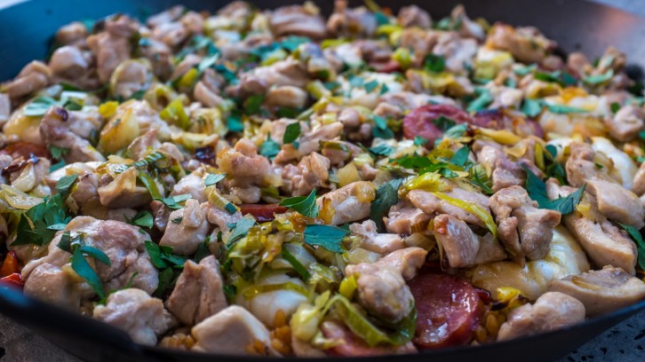 Paella, Pizza, Poultry and Practice!