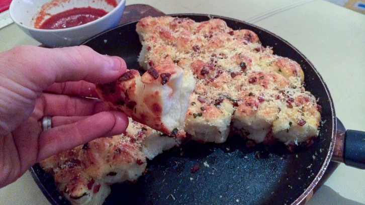 Easy Pull-Apart Pepperoni Garlic Knots