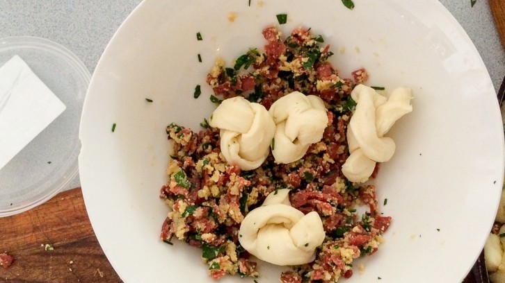 Easy Pull-Apart Pepperoni Garlic Knots