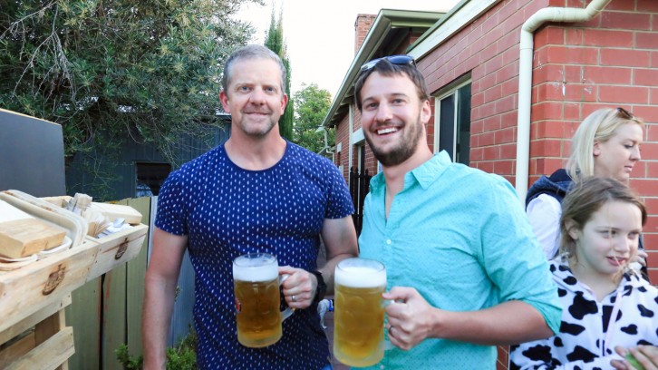 Edna the Pig, crosses the road.